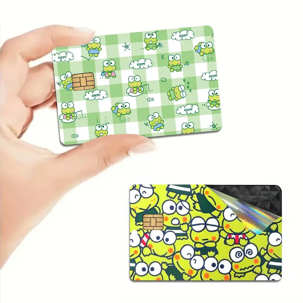 Фото Мультяшные наклейки K-KeroppiS для банковских и транспортных карт, водонепроницаемые, защита от царапин, подарок для женщин №2