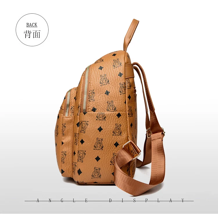 Водонепроницаемый рюкзак для женщин модный дорожный ранец из искусственной кожи