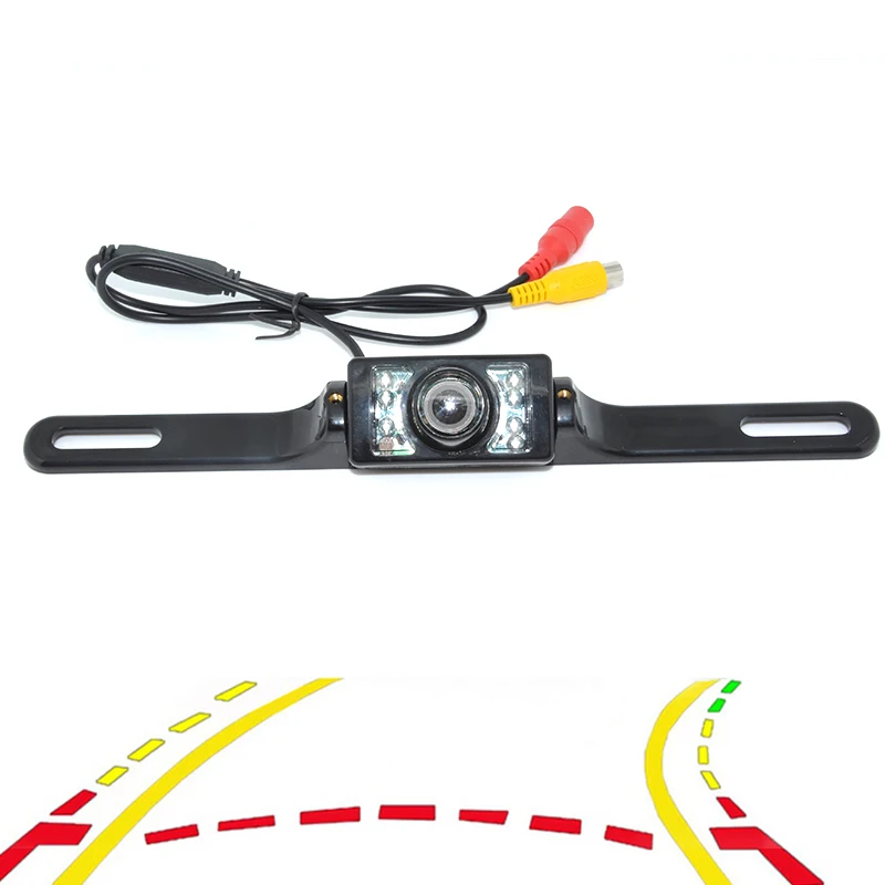 

Variable Dynamic Trajectory Tracks Car Rear View Backup Camera For Universal Night Car CCD CCD Rear View 7LED Camera