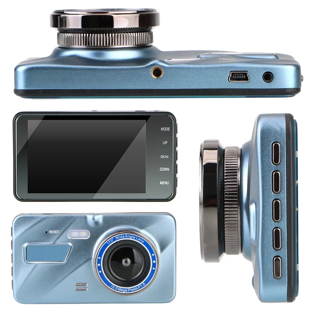 

4.0 Inch Front And Rear Dual Lens 1080P HD Night Vision Touch Screen Car Recorder 24H Cycle Recording Dash Cam For Car Black Box