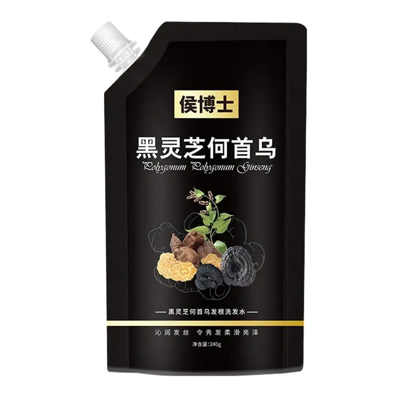 

Hair Darkening Shampoo 240ml He Shou Wu Shampoo Grey Reverse Shampoo Black Hair Shampoo For Natural Deep Cleasing Gray Hair