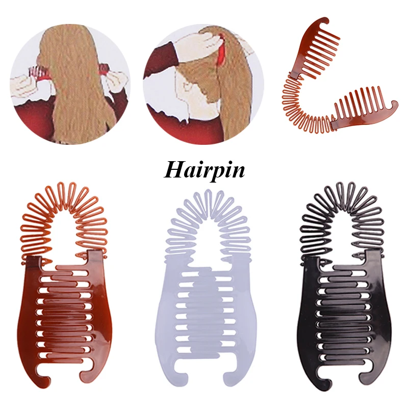 

Woman Elastics Banana Hair Clip Braider Scorpion Shape Ponytail Holding Styling Tool Plastic Clamp Convenient Hair Accessories