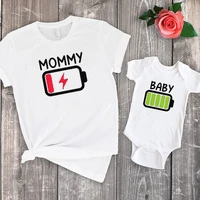 family battery shirt funny 2020 family shirt set vacation mothers day gift mommy matching tshirt new parents gift