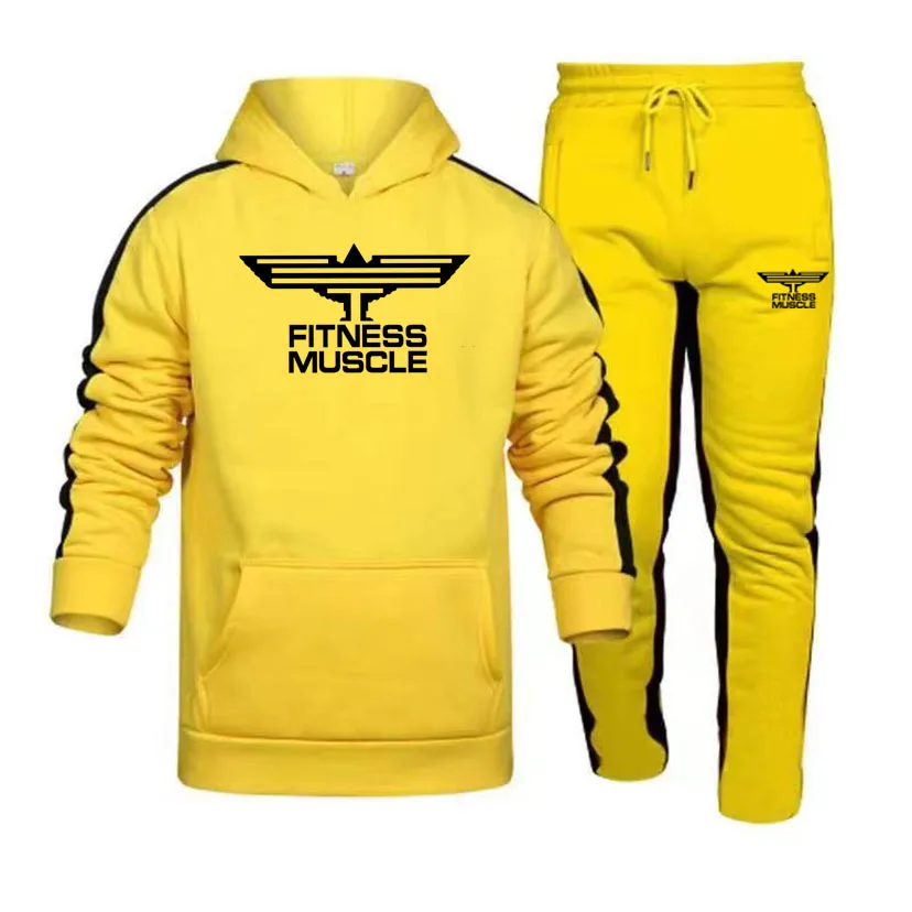 

Fashion Tracksuit Unisex Running Sportswear Letter Printed Sweatpants 2 Pieces Sets Hoodie Sweatshirts Mens Warm Sweatpants Suit