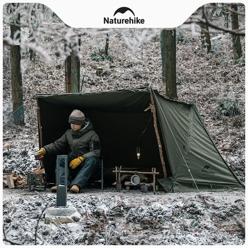 Армейская палатка Naturehike 1-местная хлопковая уличная водонепроницаемая большая