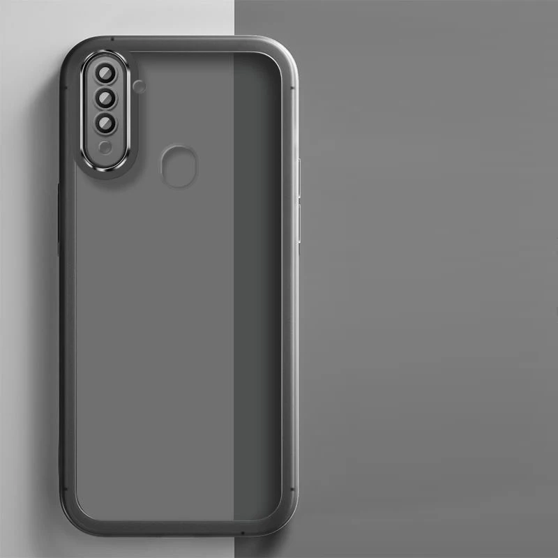 Фото Чехол для Realme 5, Realme 5i, Realme 5s, Realme 6i, Realme C3i, Narzo 10A: Роскошный мягкий бампер, прозрачная задняя крышка №1