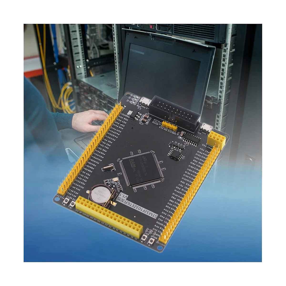 Макетная плата STM32F103ZET6 + 3 5-дюймовый ЖК-модуль TFT комплект стилуса STM32 ARM Встроенная