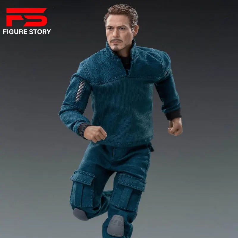 

In Stock Collectible KITTY STUFF 1/12 TX005 Robert Downey Jr. Tony Blue Clothes fit 6 inches action figure