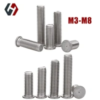 304 stainless steel point welding screw m3m4m5m6m8 welding screws hardware screws m3 screw set ring welding nails screws