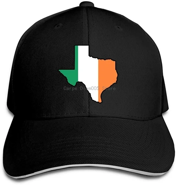 

Unisex Baseball Cap Irish Flag Texas Map Cotton Trucker Hat Adjustable Vintage Sports & Outdoors Caps Black