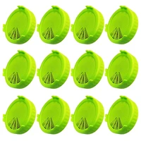 12 pack germination pot cover sprout cover with screen for wide mouth mason jar germination tool