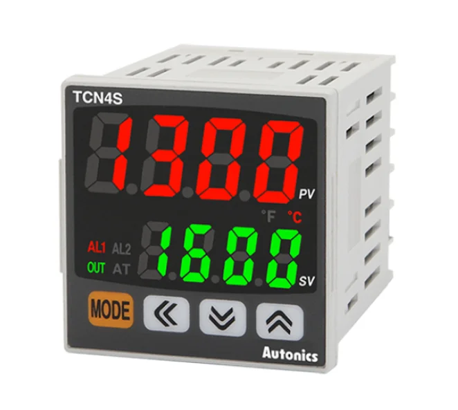 TCN4L-24R контроль температуры, 1/4DIN, двойной дисплей, 4-значный, ПИД-контроль, реле и выход SSR, 2 выхода сигнализации,