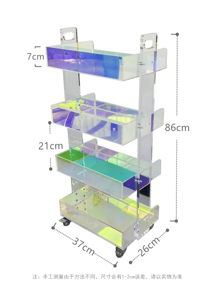 Роликовая маникюрная Косметическая тележка для салонов косметическая