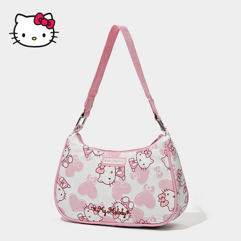 

Sanrio Hellokitty My Kuromi аниме Kawaii новая милая сумка через плечо большая емкость универсальная популярная модная трендовая сумка через плечо