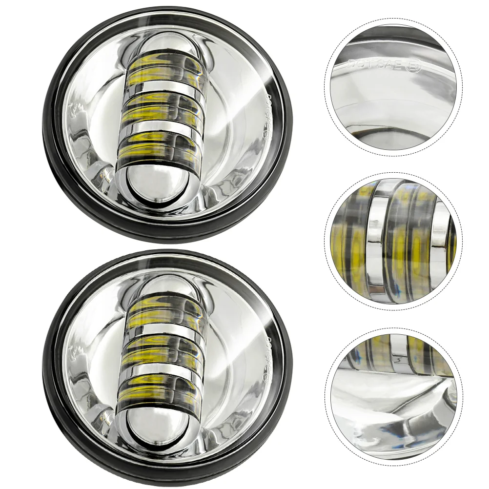 

Headlight Motorcycle Front Fog Led Light Motorbike Lamp Round Modified Cycling Safety Bumper Flashlight Motorcycles Usb Headlamp