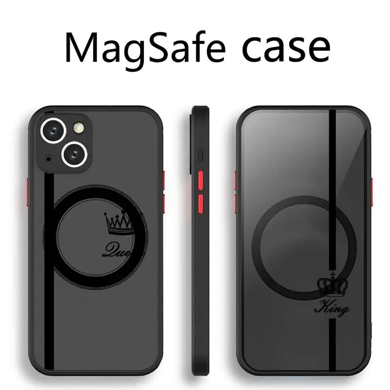 

Чехол для телефона прозрачный Магнитный Magsafe для iPhone 13 12 11 Pro Max