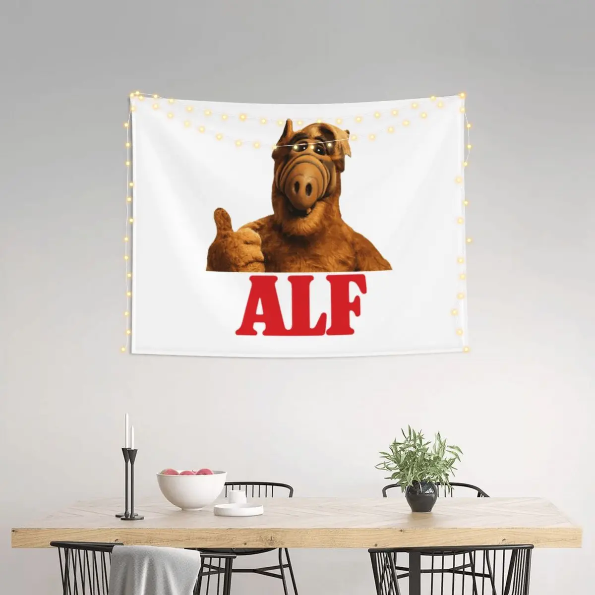 Гобелены в стиле хиппи Alf Настенный декор для гостиной форма инопланетянина