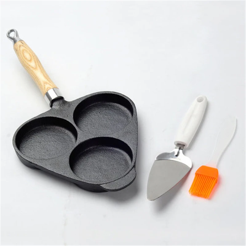 Глубокая жареная сковорода для яиц раньше с антипригарным покрытием чугунные