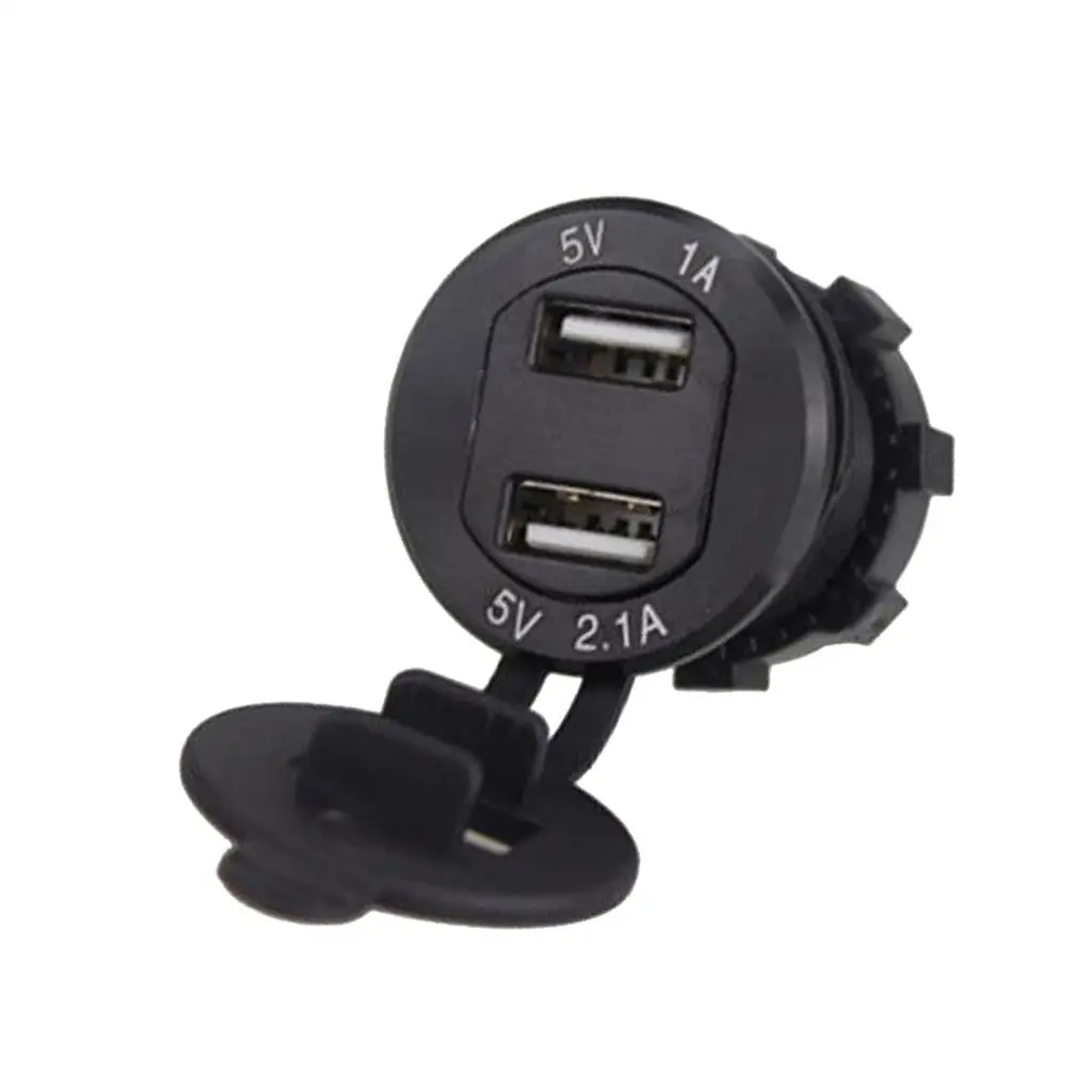 

Автомобильное зарядное устройство 5 в 3,1 а с двумя USB-портами и светодиодным вольтметром черного цвета