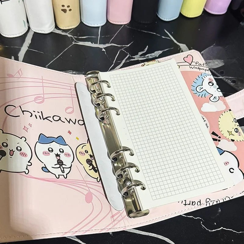 Фото Блокнот-ежедневник A6 Chiikawa Hachiware Usagi Kawaii в стиле аниме, с отрывными листами, для хранения денег, с привлекательным дизайном, для экономии №1