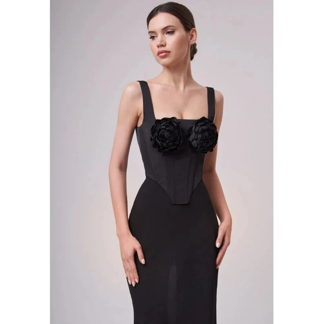 Женский сексуальный комплект с квадратным воротником и открытой спиной