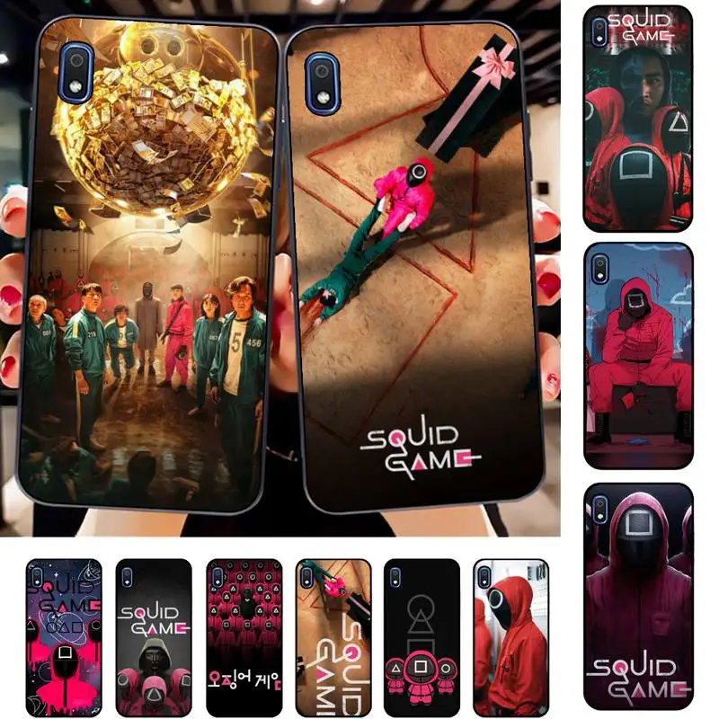 

Cute S-Squid Game TV 456 Phone Case for Samsung A51 01 50 71 21S 70 31 40 30 10 20 S E 11 91 A7 A8 2018