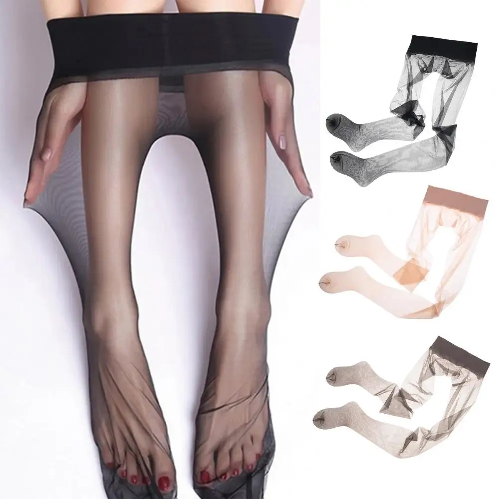 

2D Transparent Tights Women Seamless Pantyhose Ultra-thin Nylon Tights Sheer To Toe Stockings Female Sexy Tights Low Waist
