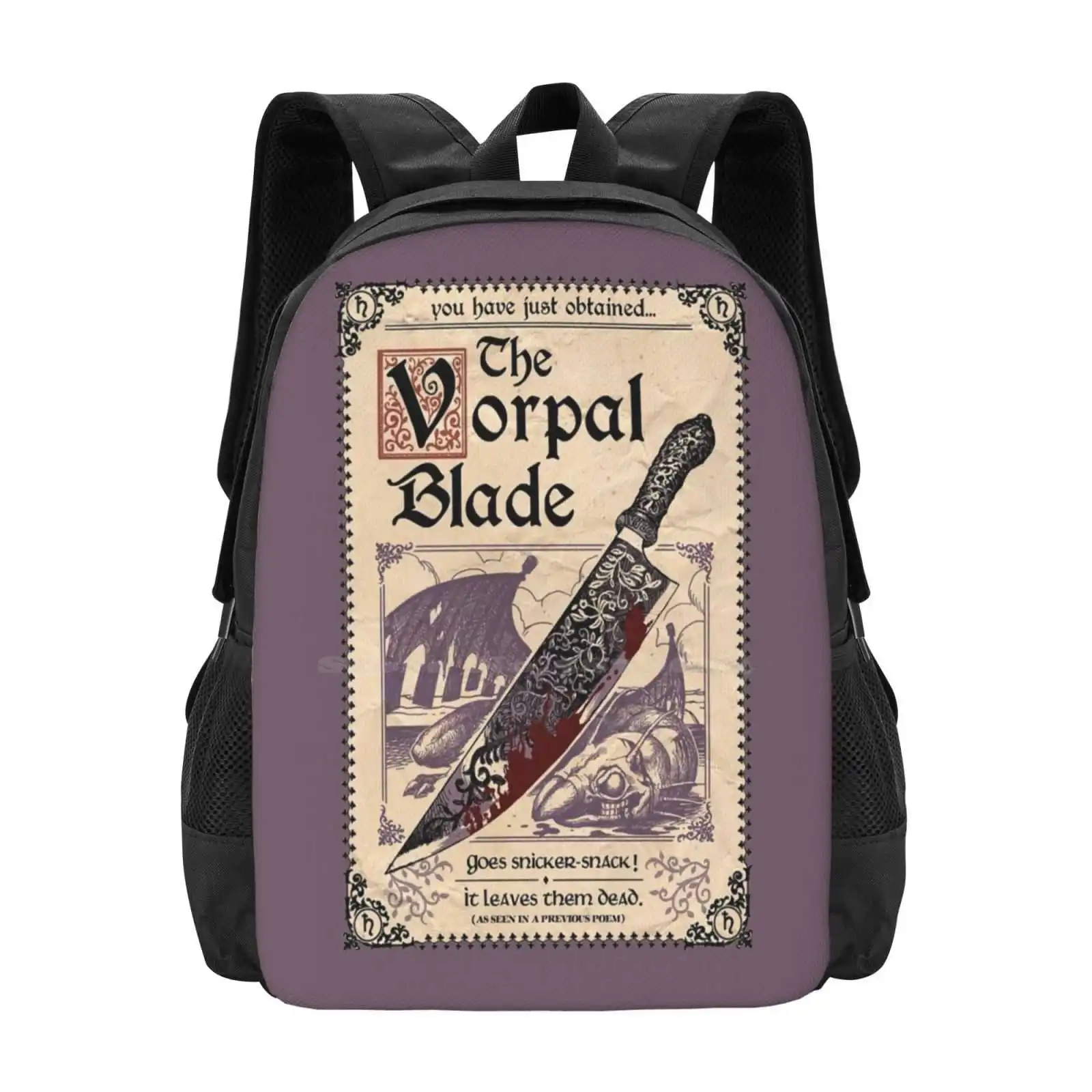 

The Vorpal Blade ( Alice Madness Returns ) New Arrivals Unisex Bags Student Bag Backpack Alice Madness Returns Blade Dagger
