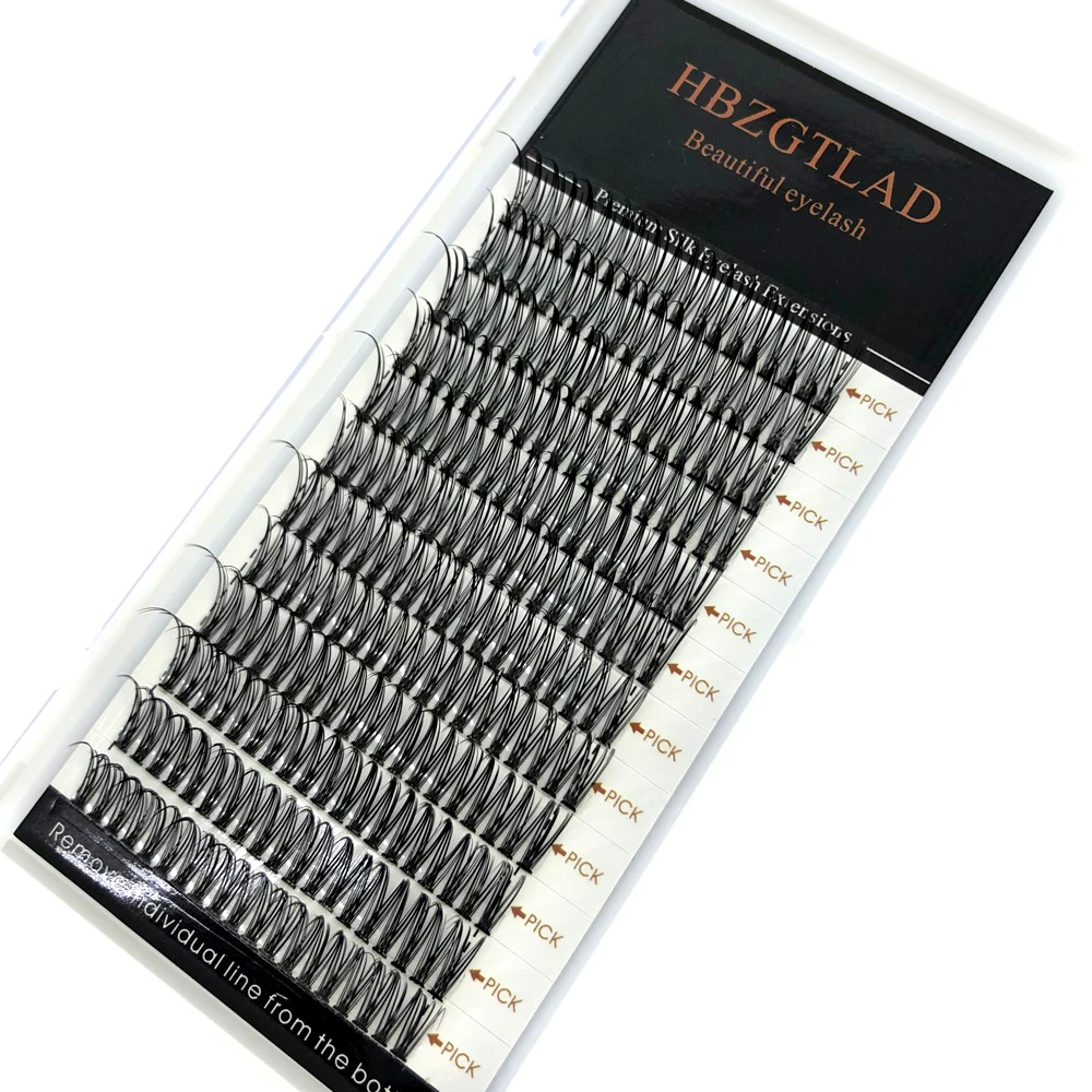 

2022 New Makeup Individual EyeLashes Grafting False Eyelashes Wholesale Russian Bundles Supplies Clusters Easy Fan Volume Lashes