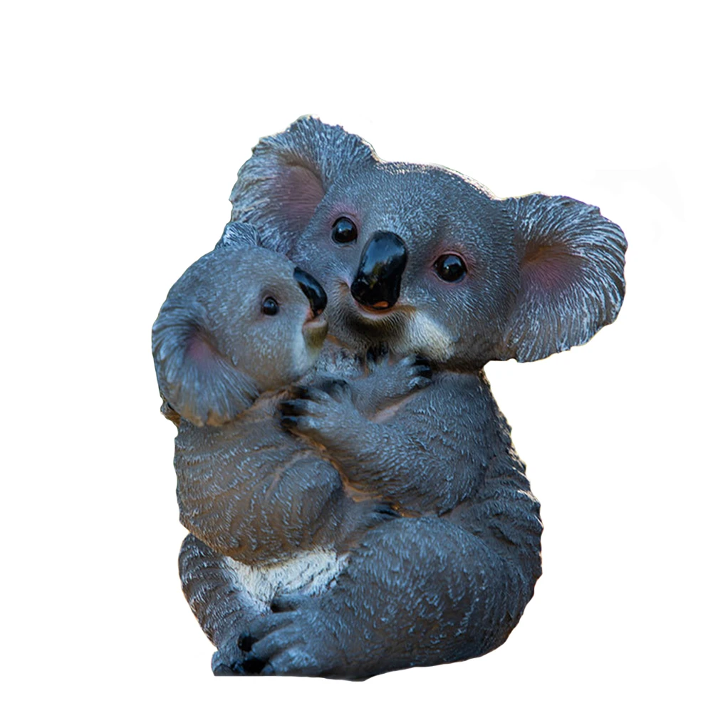 

DIY Ornament Accessories Animals Cartoon Crafts Landscape Home Sculpture Garden Yard Decoration Statue Resin Simulation Koala