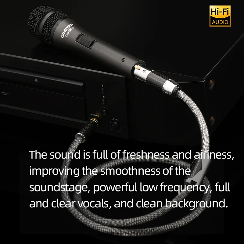 Фото Одна пара аудиокабелей HiFi 6,35 мм на XLR «папа/мама» OCC посеребренный провод для усилителя стереомикрофона XLR на кабель 6,5 мм №3