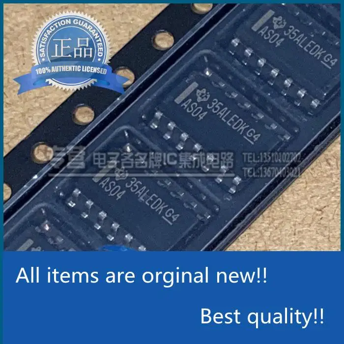 

10pcs orginal new SN74AS04DR Silkscreen AS04 Narrow Body SMD SOIC-14/3.9mm