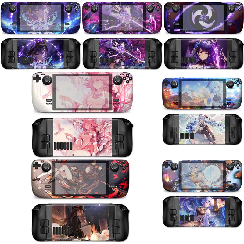 

Genshin Impact Aesthetic Skin Vinyl For Steam Deck Console Set Protective Decal Wrapping Cover For Valve Console Premium Sticker
