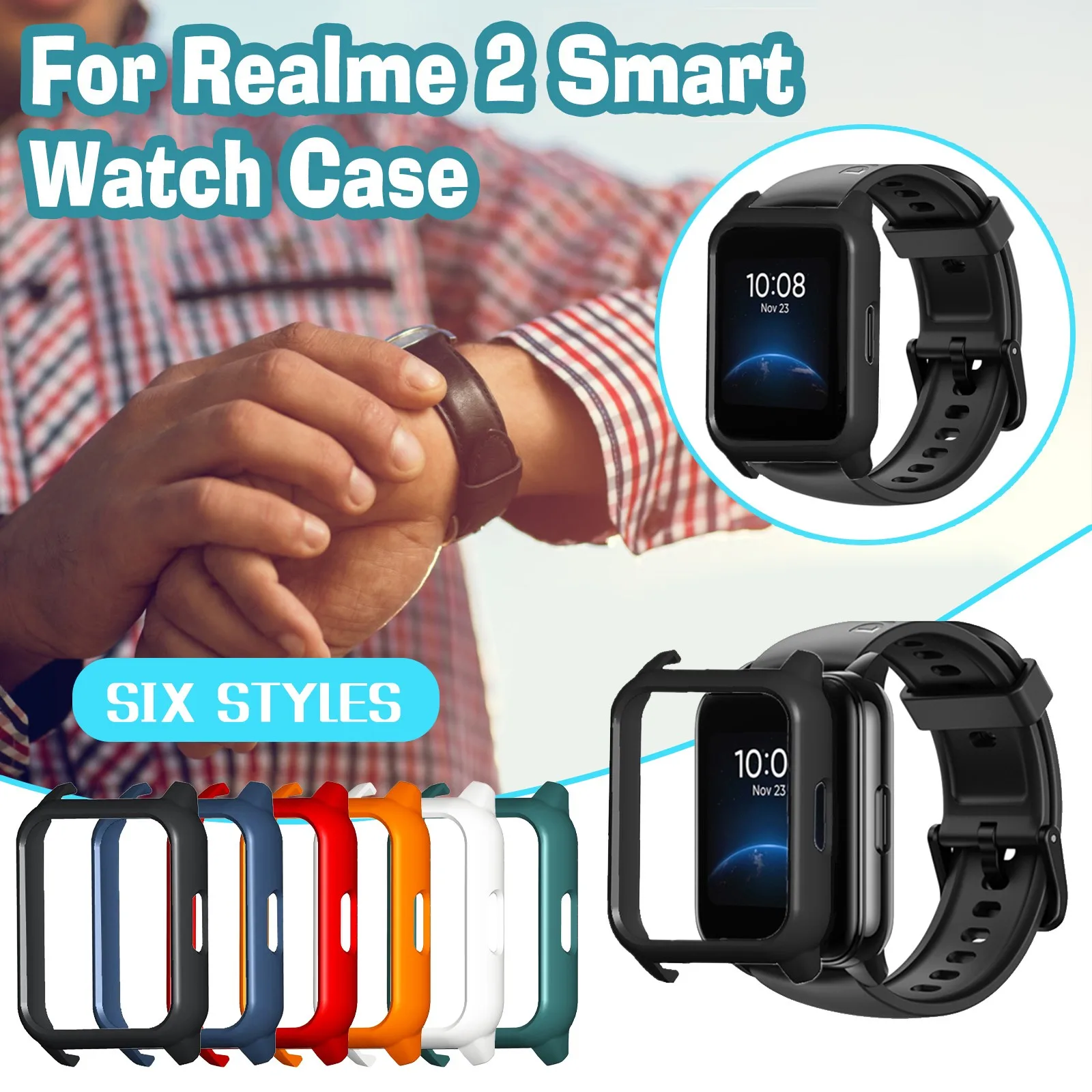

Чехол для часов Realme 2 Pro, защитный чехол для смарт-часов, аксессуары из поликарбоната, спортивный цветной защитный чехол для Realme 2 Pro, чехол