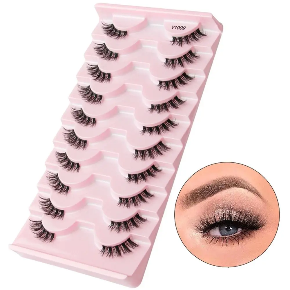 

Women Eye lengthening Eyelashes Extension Crisscross Half False Eyelashes Half Eye Lashes Makeup Tools Faux Mink Lashes