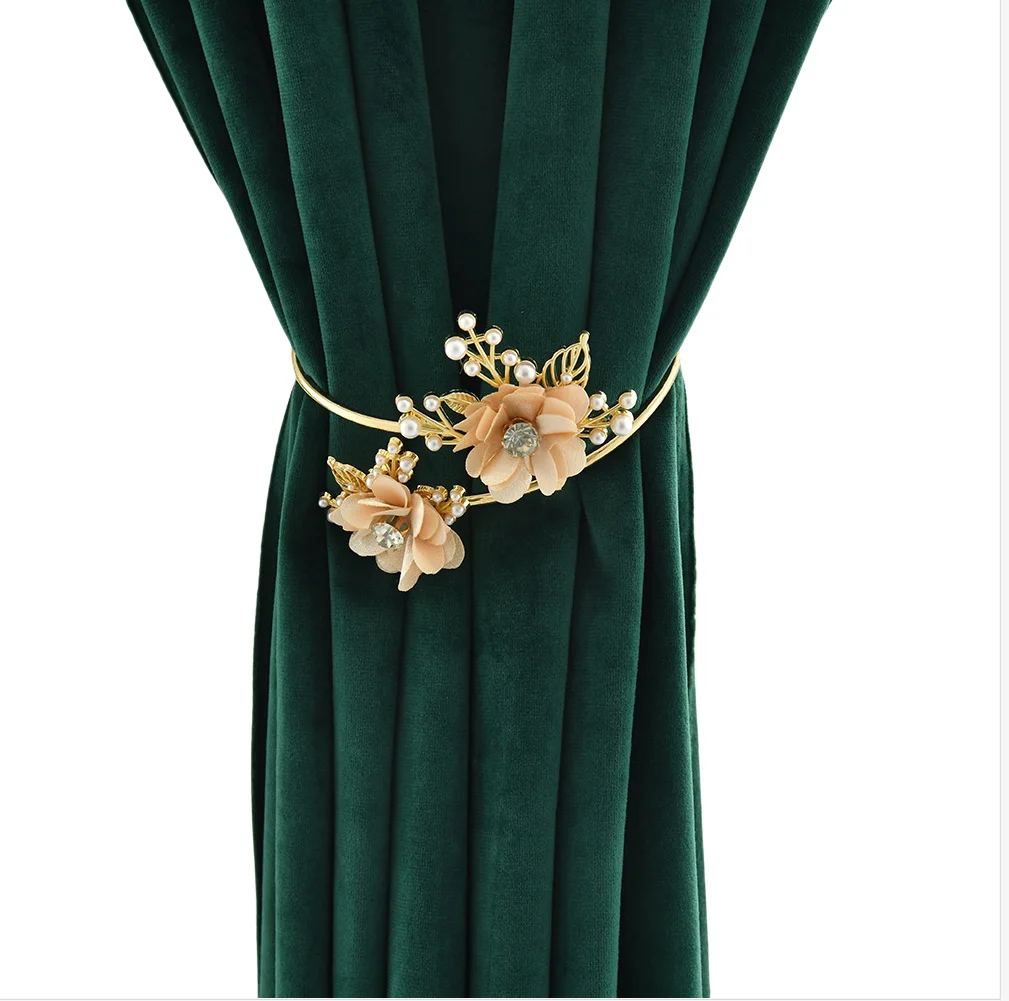 Декоративный зажим для штор складной золотой античный ретро