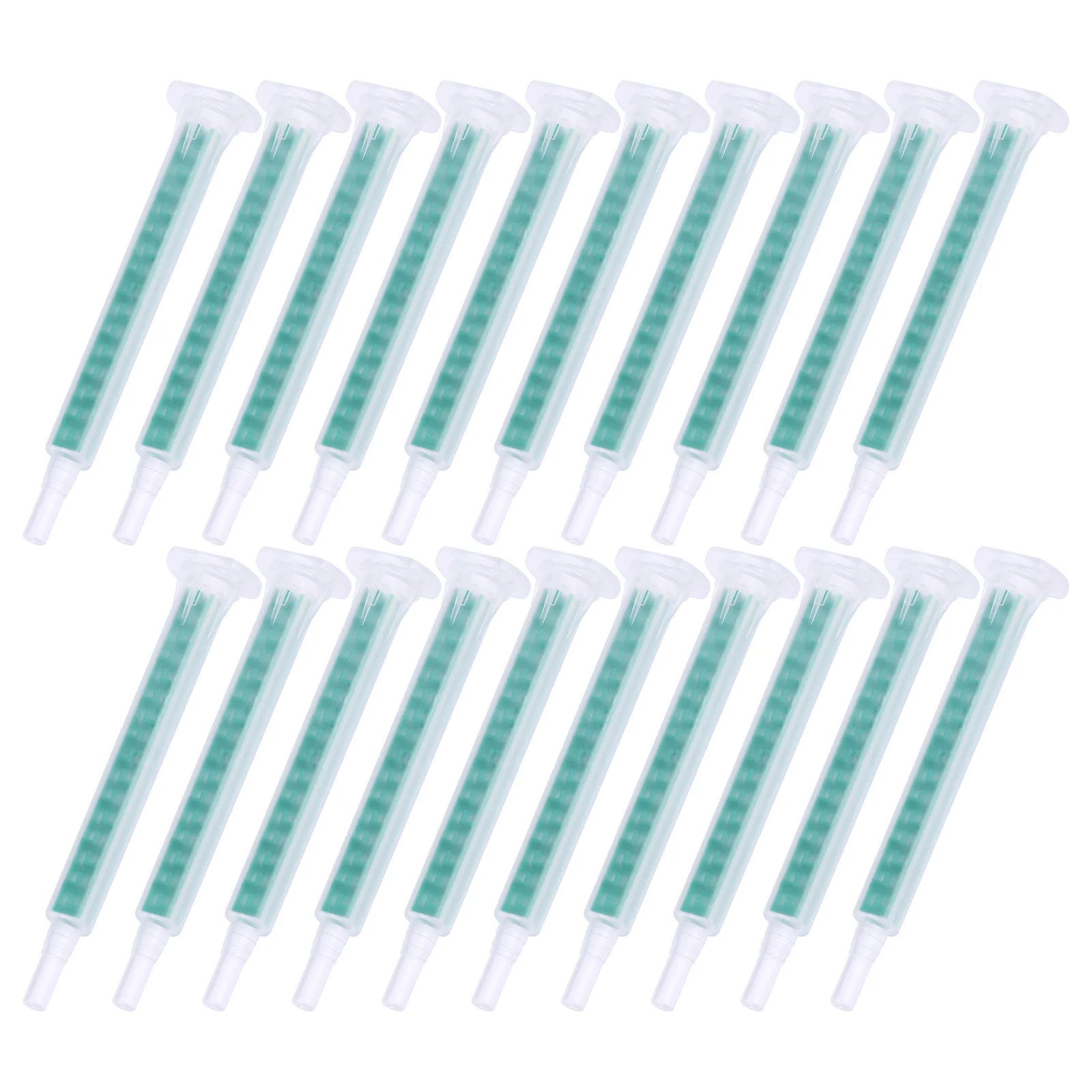 

AB Glue Mixing Tube Adhesive Applicatior 50pcs Mixing Nozzle Tube Nozzle Filling Glue Mixing Tube