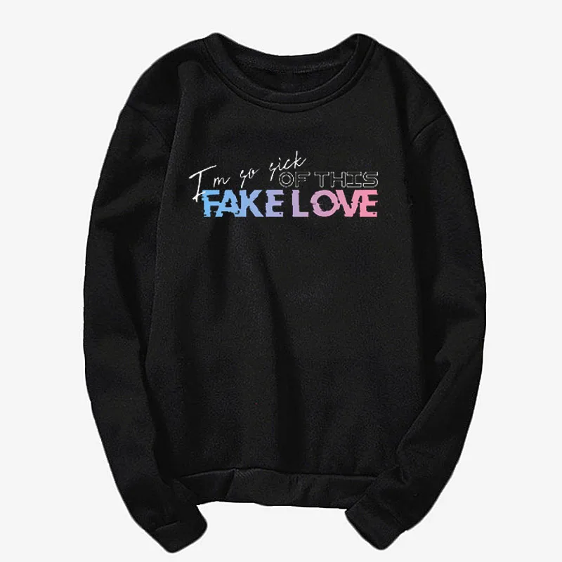 

Kpop Harajuku style The best Kpop clothing fakelove sweatshirt Kpop fashion fake love sweatshirt