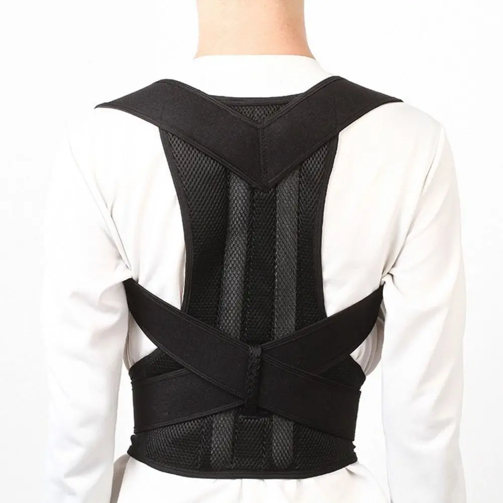 

1Pc Simple Adjustable Back Shoulder Posture Corrector Straight Corrector Comfortable Clavicle Brace Clavicle Spine Support