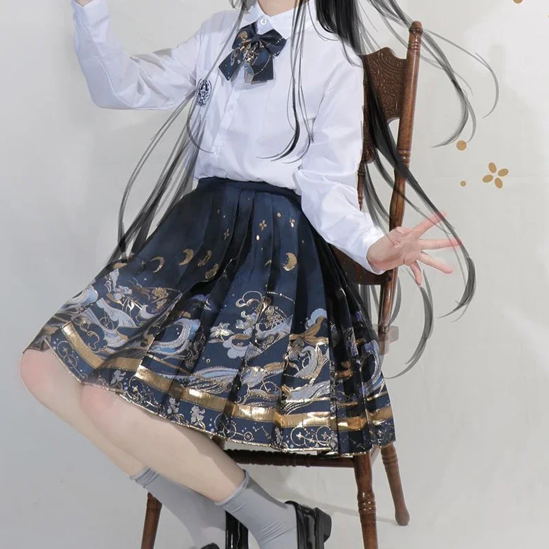 Летняя мини-юбка в китайском стиле для девочек улучшенное коктейльное платье Мин