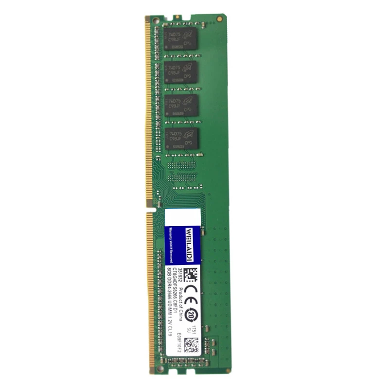 Оперативная Память DDR4 4 ГБ 8 16 2400 МГц 2666 288-Pin Dimm для настольных ПК двухканальная