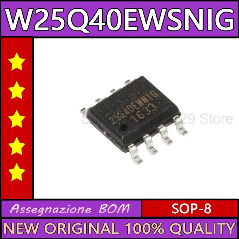 

5 шт. W25Q40EWSNIG 25Q40EWNIG 25Q40EW sop-8 Новая фотография