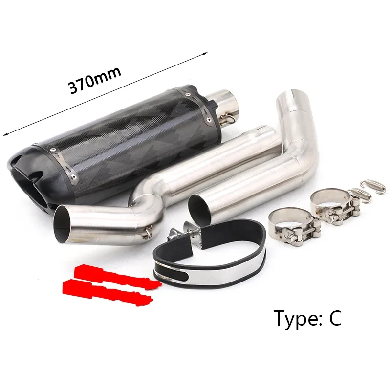 Для Honda CBR1000RR 2004-2007 мотоциклетная выхлопная труба без шнуровки средней трубки 51 мм