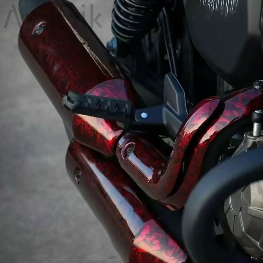 Глянцевая черная красная матовая кованая углеродная ткань Виниловая пленка для