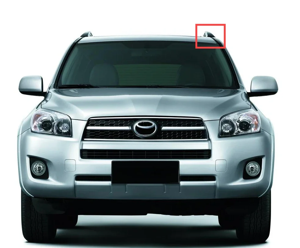 

Серебряный багажник на крышу, багажник, направляющая, накладка, пластиковая крышка, замена для Toyota RAV4 2014 2015 2016 2017 2018 2019 2020 2021