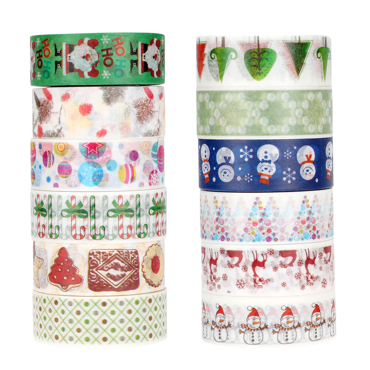 

Christmas Tape Washi Holiday Stickerscards Tags Gifts Chritsmas Envelope Makingdecorations Craftmini Wrapping Wide