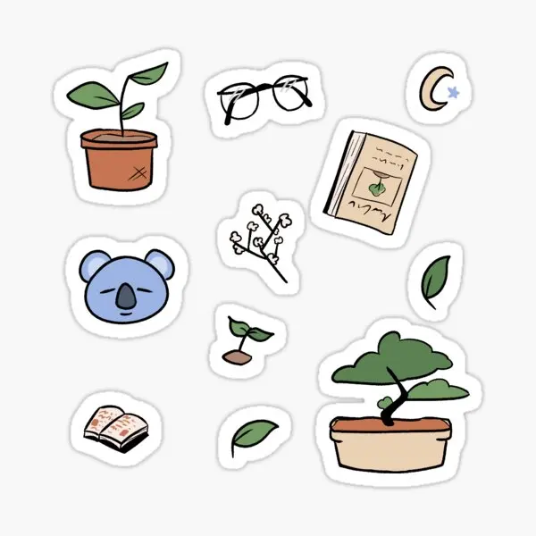 

Jooncore 5PCS Stickers for Wall Funny Kid Laptop Stickers Water Bottles Background Room Art Bumper Cute Living Room Decorations