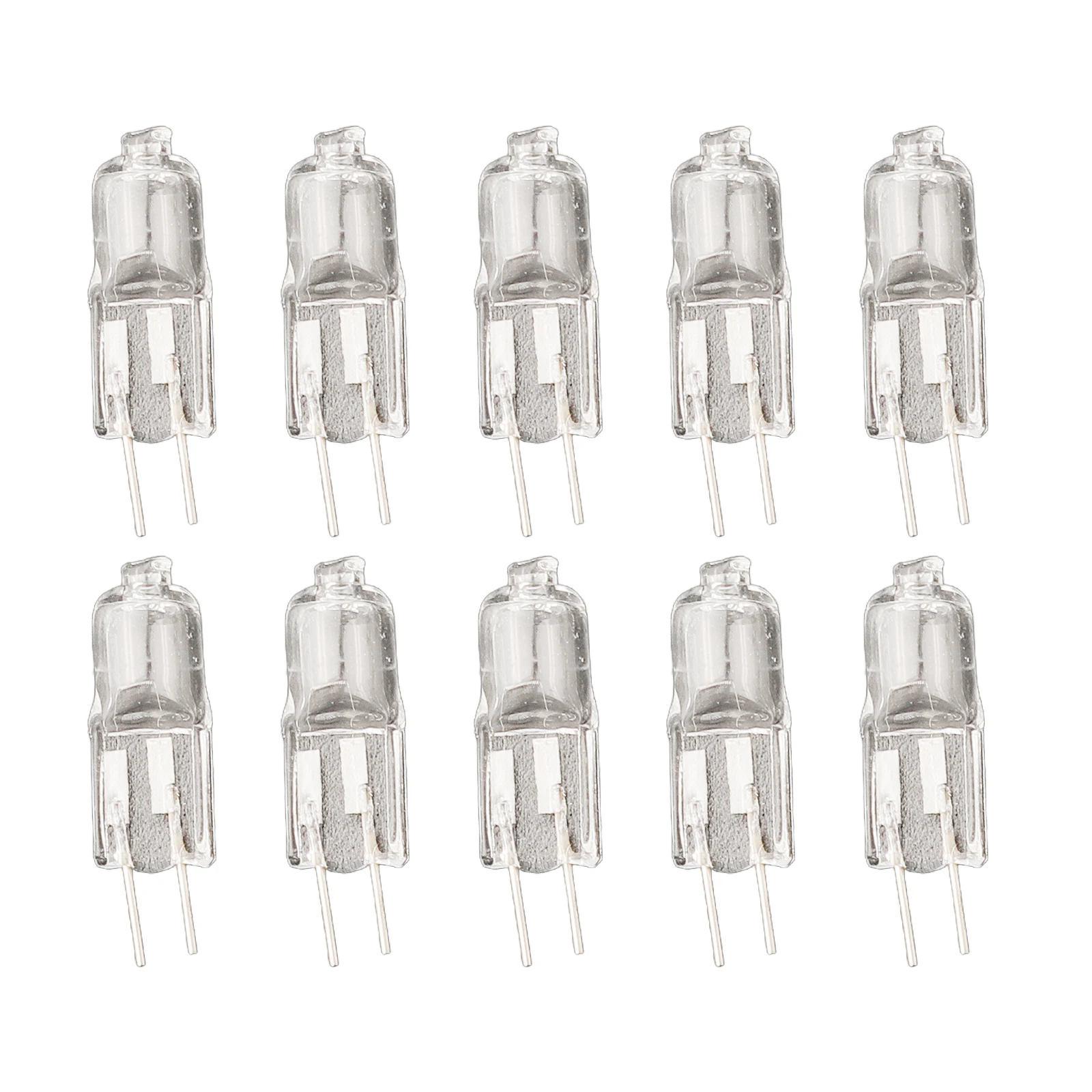 10 шт. галогенная лампа 2-контактная 2900k лампочка G4 12 В 5 Вт/10 Вт/20 Вт/30 Вт/50 Вт