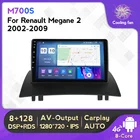 Мультимедийная магнитола для Renault Megane 2 10,0-128, 9 дюймов, IPS, 2 Din, Android 2002, 6 + 2009G, GPS-навигация, Wi-Fi, 4G, Lte, Carplay