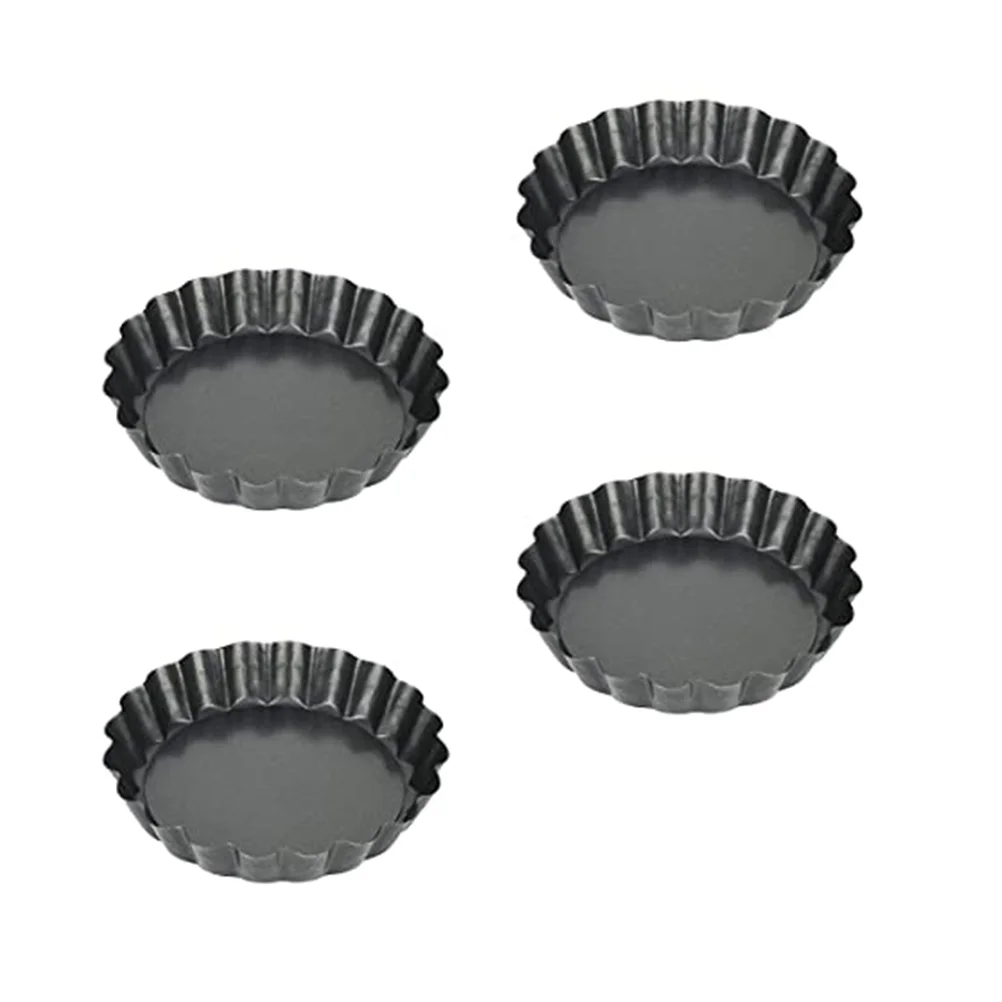 

4pcs Pans Metal Pie Tins Pans Pan Muffin Cups Pie Maker Metal Pie Dish 4 Inch Pie Pan